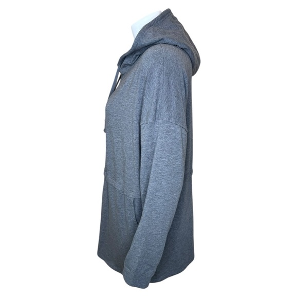Barefoot Dreams Malibu Fleece Luxe Lounge Anorak Sweatshirt XL Gray - Picture 2 of 8